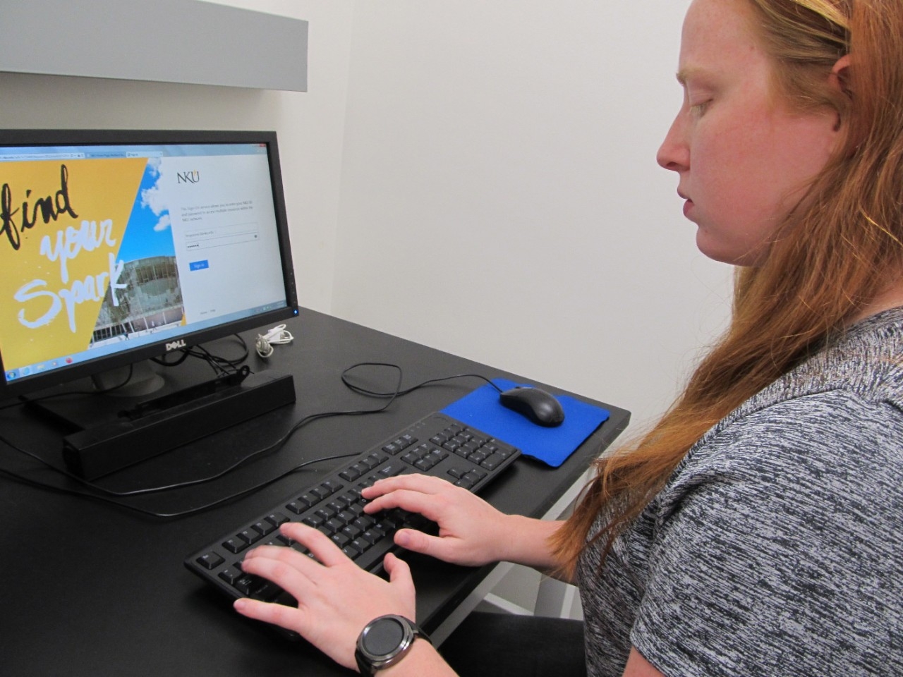 Tori Ferguson studying