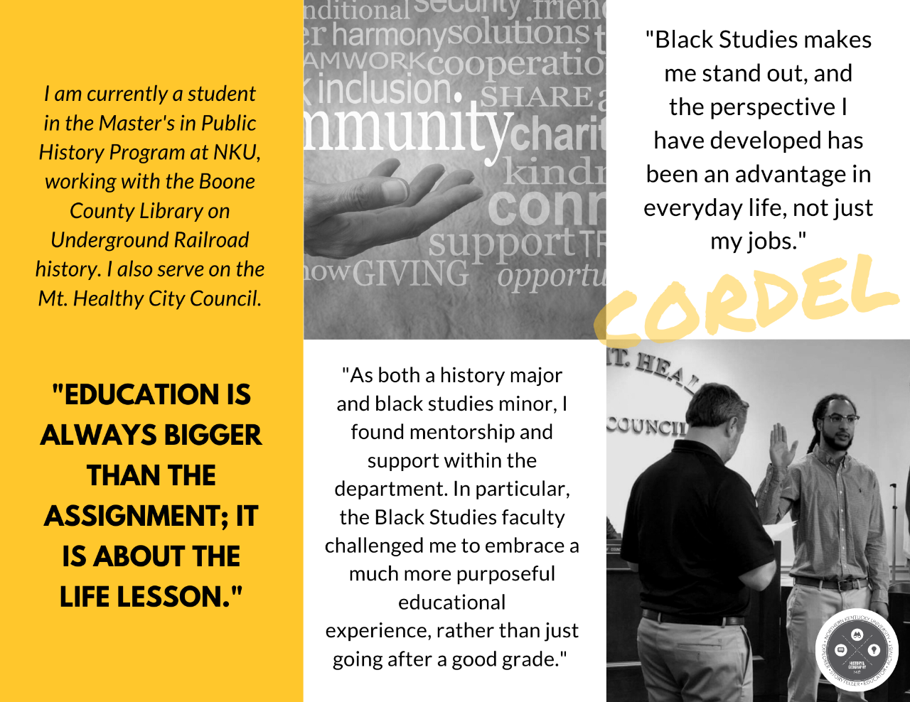 Alumni Feature of Cordel G