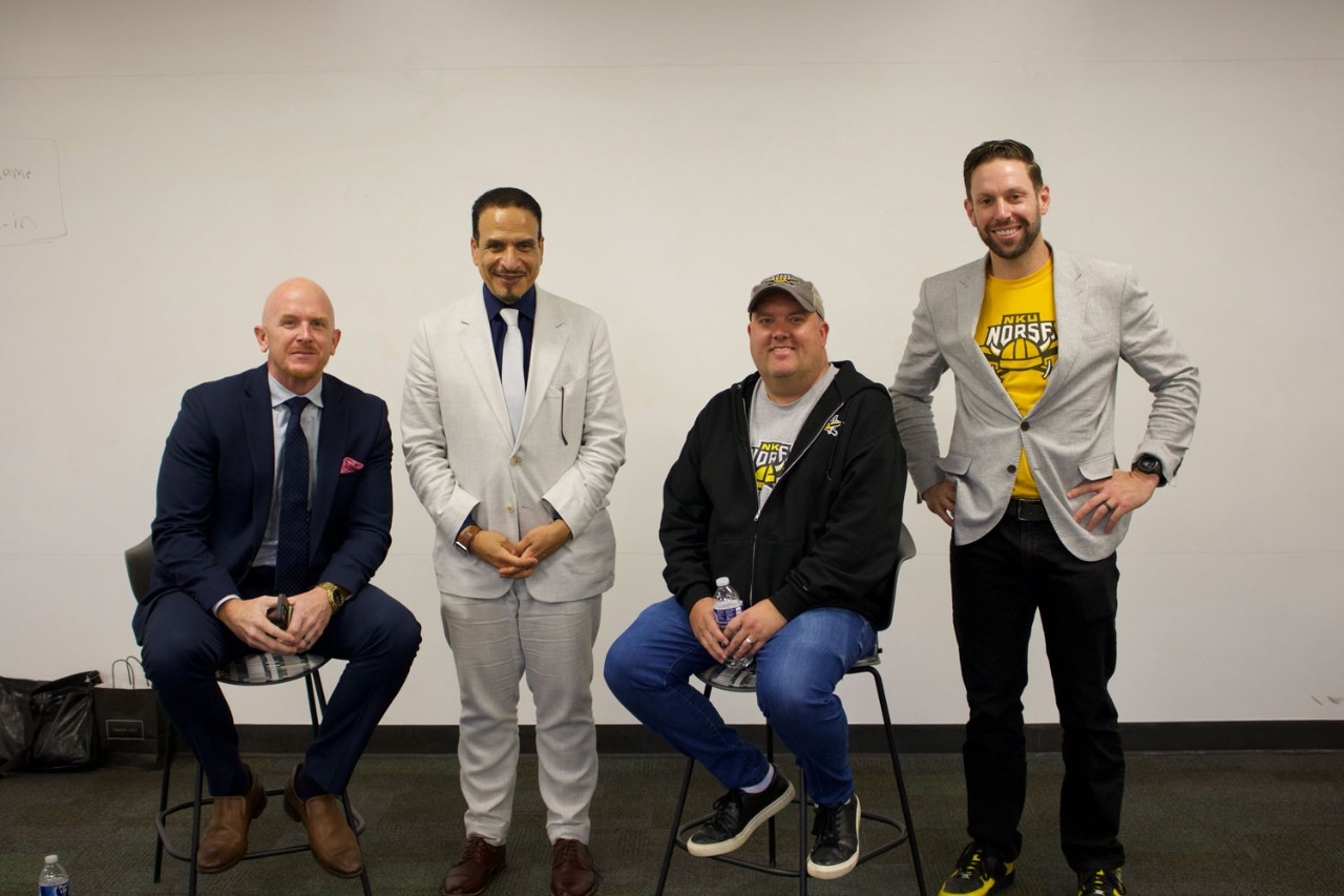 NKU Haile faculty and alumni with dean